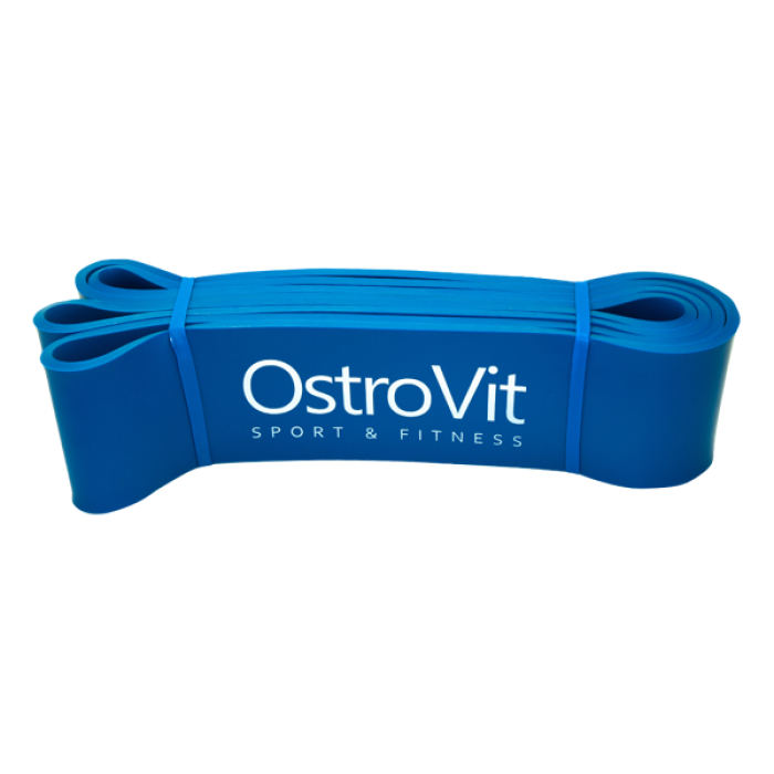 OstroVit Тренировъчен ластик / лента за упражнения / Resistance Band Blue / 57kg - 77kg 